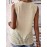 Plus Size Solid Cut Out Knitted Top, Casual Crew Neck Sleeveless Top, Women's Plus Size Clothing