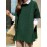 Plus Size Side Split Sweater, Casual Short Sleeve Crew Neck Sweater, Women's Plus Size Clothing