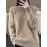 Plus Size Solid Mock Neck Sweater, Casual Long Sleeve Sweater For Fall & Winter, Women's Plus Size Clothing